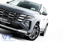 Maxton Design Spoiler geeignet für Frontstoßstange des Hyundai Tucson MK4 Facelift nach 2024, schwarz lackiert-image-6147837