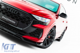 Maxton Design Spoiler geeignet für Frontstoßstange von Audi RSQ8 nach 2023, schwarze Lackierung-image-6235862