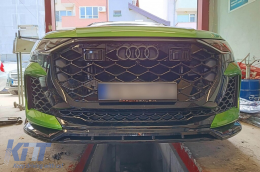Maxton Design Spoiler geeignet für Frontstoßstange von Audi RSQ8 nach 2023, schwarze Lackierung-image-6235869