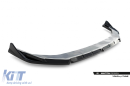 Maxton Design Spoiler geeignet für Frontstoßstange des BMW X2 U10 mit M-Paket nach 2023, schwarze Lackierung-image-6236270