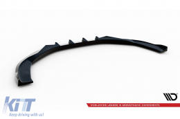 Maxton Design spoiler kit suitable for front, rear bumper, and trunk of Audi A8 D4 2013-2017, long wheelbase-image-6235722