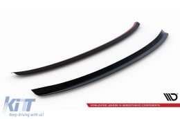 Maxton Design spoiler kit suitable for front, rear bumper, and trunk of Audi A8 D4 2013-2017, long wheelbase-image-6235728