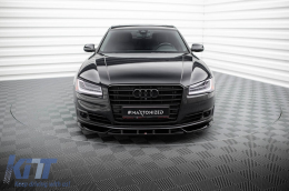 Maxton Design spoiler kit suitable for front, rear bumper, and trunk of Audi A8 D4 2013-2017, long wheelbase-image-6235730