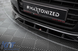 Maxton Design spoiler kit suitable for front, rear bumper, and trunk of Audi A8 D4 2013-2017, long wheelbase-image-6235732