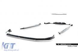 Maxton Design spoiler kit suitable for side skirts, front, rear bumper, and trunk for BMW X2 U10 with M package after 2023 in black lacquer-image-6236288