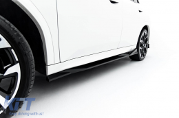 Maxton Design spoiler kit suitable for side skirts, front, rear bumper, and trunk for BMW X2 U10 with M package after 2023 in black lacquer-image-6236303