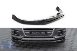 Maxton Design spoiler suitable for front bumper of Audi Q7 2015-2019, black lacquer - ABAUSX6008181