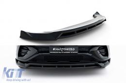 Maxton Design spoiler suitable for front bumper of Mercedes A Design GLE 53, A Design-Line SUV W167, Coupe C167 after 2023, black lacquer - ABMESX6010891