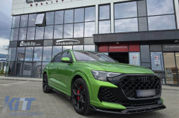 Maxton Design spoiler suitable for front bumper of Audi RSQ8 after 2023, black lacquer-image-6235871