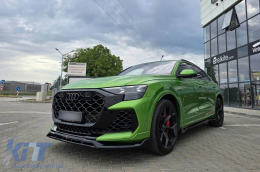 Maxton Design spoiler suitable for front bumper of Audi RSQ8 after 2023, black lacquer-image-6235872