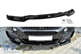 Maxton Design spoiler suitable for front M Technik bumper for BMW X6 F16 after 2014, black lacquer - ABBMSX6008585