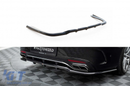 Maxton Design spoiler suitable for rear A Design-Line bumper on Mercedes S-Class C217 Coupe 2017-2020, black lacquer - ABMESX6010909