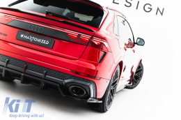 Maxton Design spoiler suitable for rear bumper of Audi RSQ8 after 2023, black lacquer-image-6235876