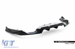 Maxton Design spoiler suitable for rear bumper of BMW X2 M package U10 after 2023, black lacquer-image-6236278