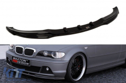 image-46-Maxton Design spoiler suitable for standard front bumper of BMW 3 Series E46 Coupe 2002-2007, black lacquer