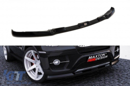 Maxton Design spoiler suitable for standard front bumper for BMW X6 E71 2007-2010, black lacquer - ABBMSX6008588