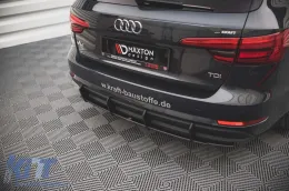 Maxton Design Street Pro tipo accessorio adatto per diffusore per Audi A4 B9 berlina, station wagon 2015-2019, verniciato di nero-image-6140135