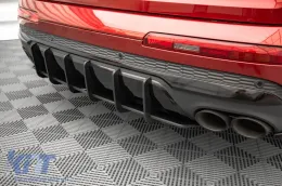 Maxton Design Street Pro tipo accessorio adatto per diffusore per Audi Q7 S-Line, SQ7 dopo il 2019, nero opaco-image-6140558