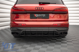 Maxton Design Street Pro type accessoire adapté pour diffuseur pour Audi Q7 S-Line, SQ7 après 2019, noir mat-image-6140557