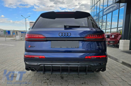 Maxton Design Street Pro type accessoire adapté pour diffuseur pour Audi Q7 S-Line, SQ7 après 2019, noir mat-image-6140561