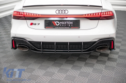 Maxton Design Street Pro type add-on for rear diffuser suitable for Audi RS7 C8, RS6 C8 after 2019-image-6235813