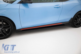 Maxton Design Street Pro type add-ons suitable for Hyundai Veloster N 2018-2022, matte black-image-6237426