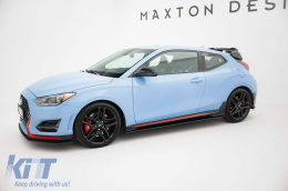 Maxton Design Street Pro type add-ons suitable for Hyundai Veloster N 2018-2022, matte black-image-6237428