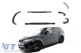 Maxton Design SVR type spoiler kit for side skirts, front, rear bumper, and roof suitable for Land Rover Range Rover Mk2 Facelift 2018-2022, black lacquer - ABLRSX6010738