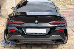 Maxton Design trunk spoiler suitable for BMW M850I 8 series G16 Gran Coupe after 2018, black gloss-image-6236255