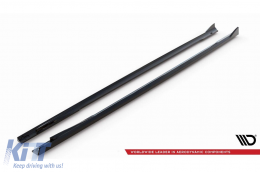 Maxton Design Version 1 Additive geeignet für BMW i4 G26 Seitenschweller mit M-Paket nach 2021, schwarz lackiert-image-6143962