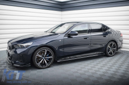Maxton Design version 1 additives suitable for BMW 5 Series G60 with M package after 2023, black lacquer-image-6143864