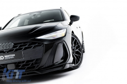 Maxton Design Version 1 S-Line Typ Spoiler-Set geeignet für Seitenschweller, Front-, Heckstoßstange und Dach des Audi A6 S-Line C9 Avant nach 2025, glänzend schwarz-image-6235666