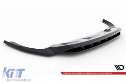 Maxton Design Version 1 Spoiler geeignet für die Front-S-Line-Stoßstange des Audi Q8, SQ8 nach 2018, schwarz lackiert-image-6140393