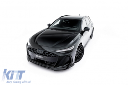 Maxton Design Version 1 Spoiler geeignet für die vordere S-line Stoßstange des Audi A6 S-line C9 Avant nach 2025, schwarz lackiert-image-6235597