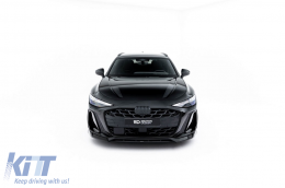 Maxton Design Version 1 Spoiler geeignet für die vordere S-line Stoßstange des Audi A6 S-line C9 Avant nach 2025, schwarz lackiert-image-6235599