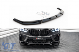 image-27-Maxton Design Version 1 Spoiler geeignet für die Frontstoßstange des BMW X5M F95 nach 2018, schwarze Lackierung