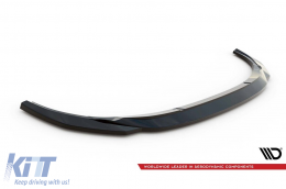 image-40-Maxton Design Version 1 Spoiler geeignet für Frontstoßstange von Audi E-tron 2018-2022, schwarzer Lack