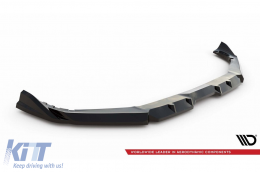 Maxton Design Version 1 Spoiler geeignet für Frontstoßstange des BMW X5 M F95 nach 2023, schwarzer Lack-image-6236374