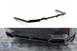 image-78-Maxton Design version 1 spoiler suitable for rear M bumper on BMW 5 Series G60 after 2023, black lacquer