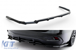 Maxton Design version 1 spoiler suitable for rear S-line bumper of Audi A6 S-line C9 Avant after 2025, black lacquer - ABSA6020529