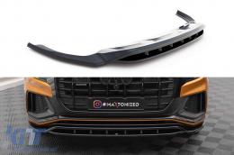 image-64-Maxton Design version 1 spoiler suitable for front S-Line bumper of Audi Q8, SQ8 after 2018, black lacquer