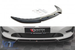 Maxton Design version 1 spoiler suitable for standard front bumper of BMW 3 Series G20 sedan, G21 touring after 2018, black lacquer - ABBMSX6008400