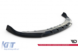 Maxton Design version 1 spoiler suitable for front bumper of BMW 7 Series G70 after 2022, black lacquer - ABBMSX6008527