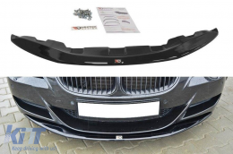 Maxton Design version 1 spoiler suitable for front M6 bumper on BMW 6 Series E63 2005-2010, black lacquer - ABSB6020608