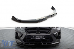 image-4-Maxton Design version 1 spoiler suitable for front bumper of BMW X5 M F95 after 2023, black lacquer
