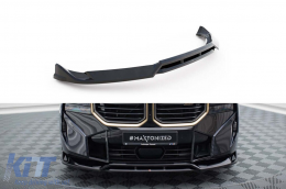 Maxton Design version 1 spoiler suitable for front bumper of BMW XM G09 after 2022, black lacquer - ABSB6020649