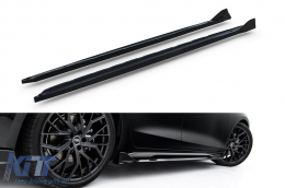 Maxton Design version 2 additives suitable for S-line type side skirts on Audi A6 S-Line C9 Avant after 2025, black lacquer - ABSSA6020532