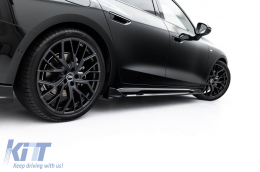 Maxton Design version 2 additives suitable for S-line type side skirts on Audi A6 S-Line C9 Avant after 2025, black lacquer-image-6235652
