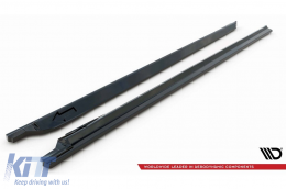 Maxton Design version 2 additives suitable for Audi SQ7, Q7 S-Line 2016-2019, black lacquer-image-6235937