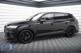 Maxton Design version 2 additives suitable for Audi SQ7, Q7 S-Line 2016-2019, black lacquer-image-6235938